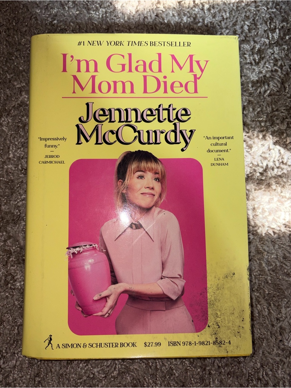 "I'm Glad My Mom Died" - Yellow & Pink Hardcover